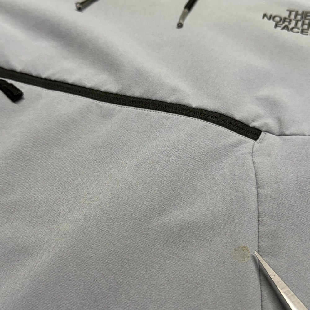 The North Face Anorak Pullover Womens XL Gray Fleece Lined Hooded Outdoors Coat - Picture 3 of 10